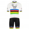 Set Fietsshirt + Korte Koersbroek 2020 Trek-Segafredo UCI World Champion N001